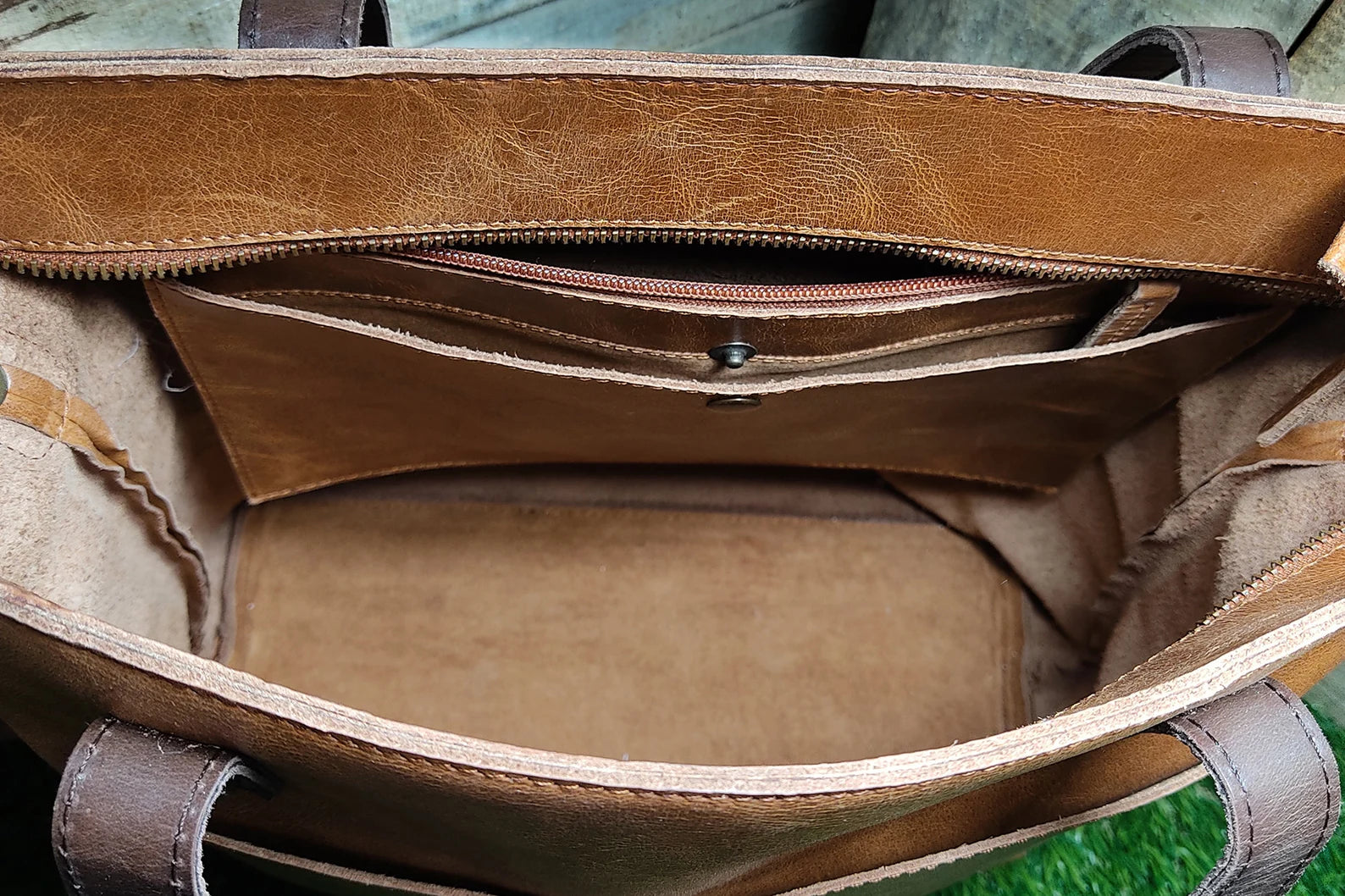 leather tote bag for women